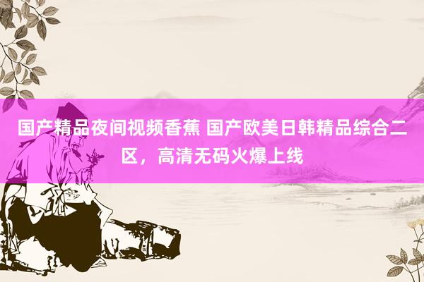 国产精品夜间视频香蕉 国产欧美日韩精品综合二区，高清无码火爆上线