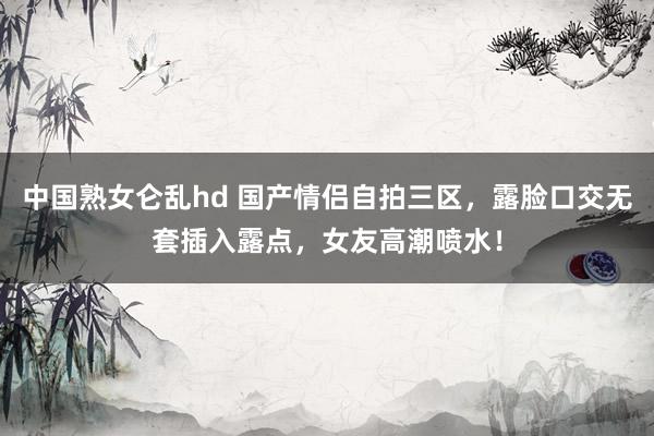中国熟女仑乱hd 国产情侣自拍三区，露脸口交无套插入露点，女友高潮喷水！