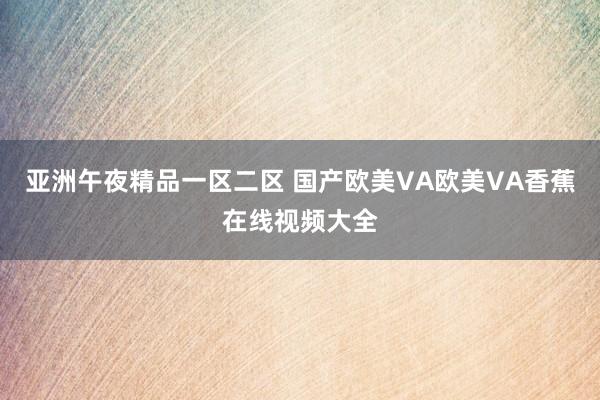 亚洲午夜精品一区二区 国产欧美VA欧美VA香蕉在线视频大全
